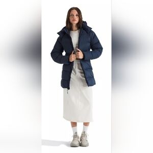 The North Face Hydrenalite City Parka Hooded Puffer Jacket W/ Down🪶 Navy Size S